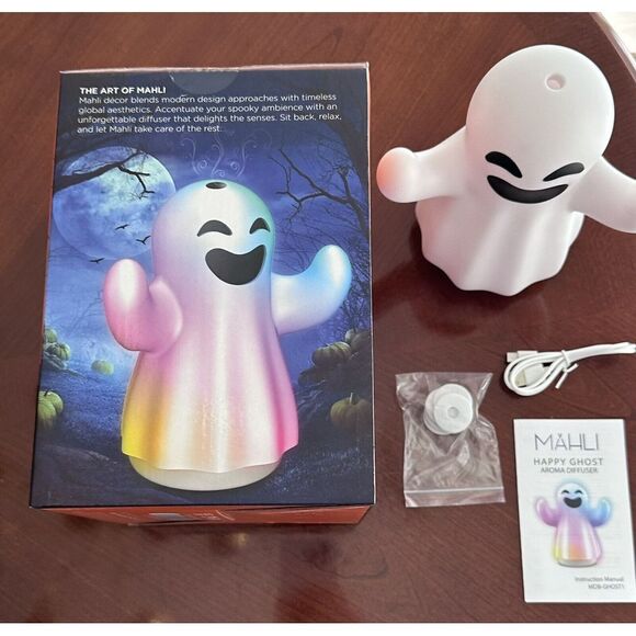 Mahli Happy Ghost Aroma Diffuser "New" Never Used‎ Sealed Halloween Goth - Picture 1 of 7